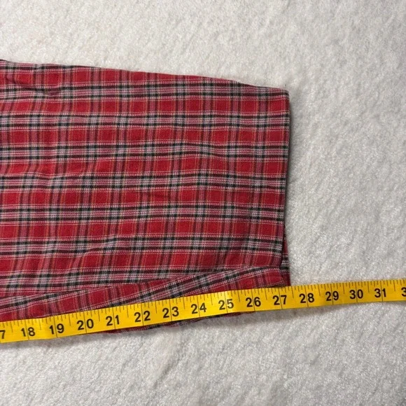 Disney Store Red Plaid Cotton Pajama Pants Lounge Sleepwear Size S/M - Picture 8 of 10